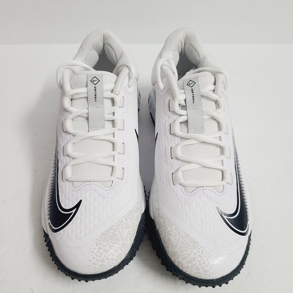 NEW Nike Womens Alpha Huarache Elite 4 Turf Softball Shoes FD2746-100 Size 8 #1 - Picture 2 of 9